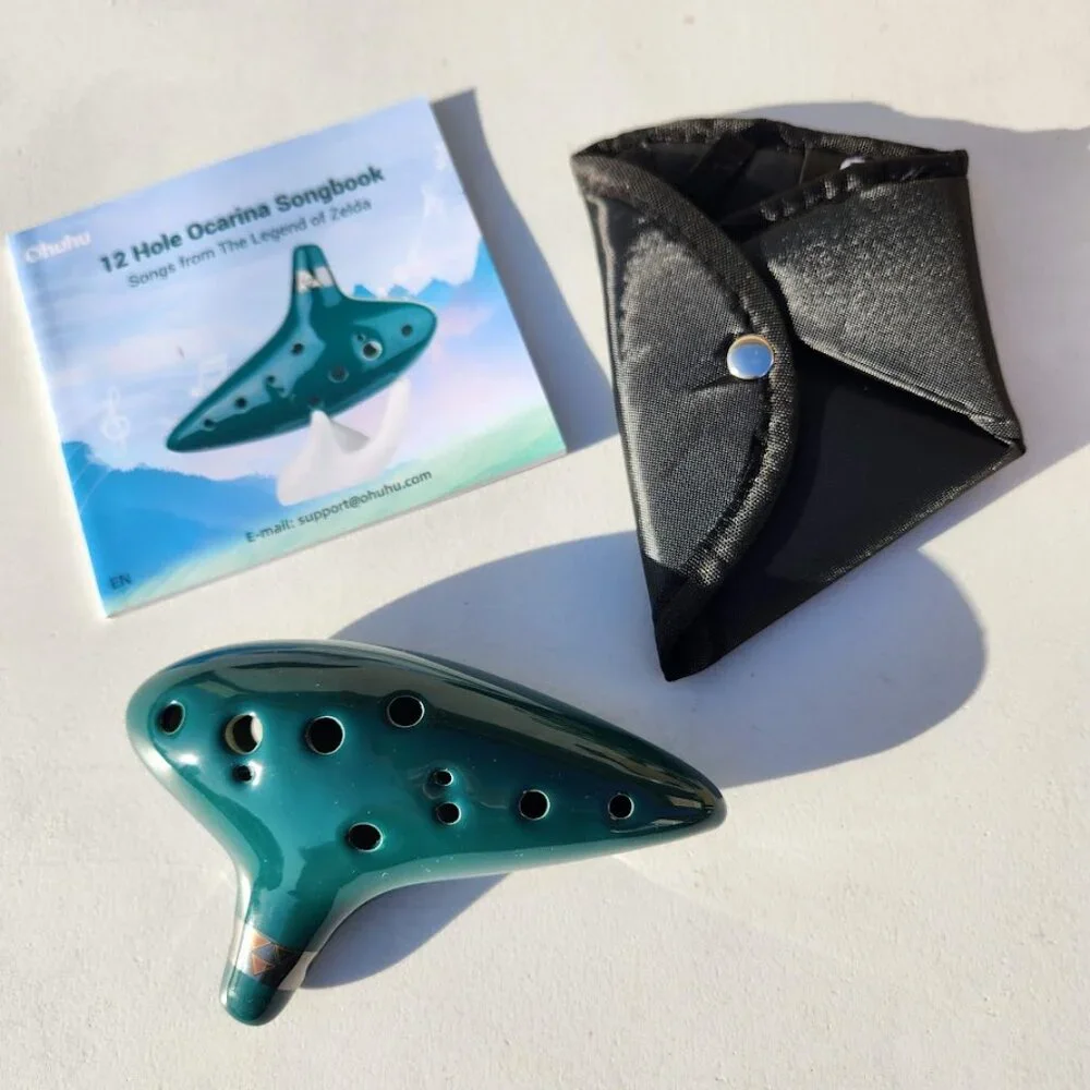 NEW Zelda Ocarina 12 Hole Alto C Ocarina Musical Instrument Christmas Gift Song